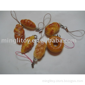 PU food keychain